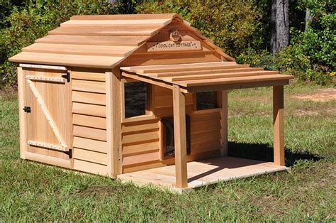 Wood for your dog house . Cool Cat Cottage - Custom Dog & Cat Houses by Blythe Wood ...