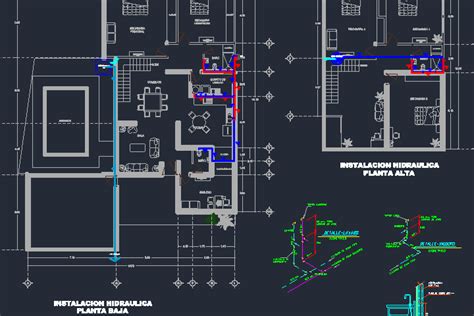 Planos De Instalacin Hidraulica En Dwg Autocad Asilos Y Residencias