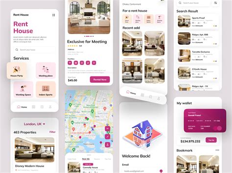Home Rental Services App Ui Design House Rent App Airbnb Uplabs