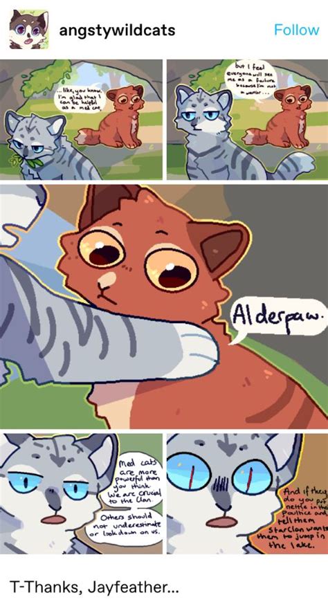jayfeather and alderpaw warrior cats comics warrior cats funny warrior cat memes