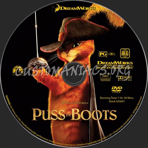 Puss In Boots Dvd Label Dvd Covers And Labels By Customaniacs Id