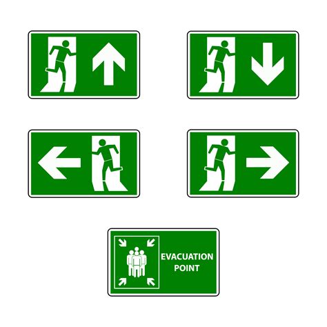Evacuation Sign By Curutdesign Thehungryjpeg