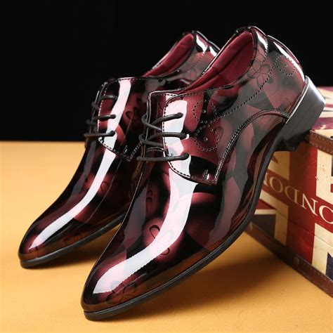 buy new 2018 fashion italian designer formal mens dress shoes genuine leather