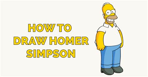 How To Draw Homer Simpson Really Easy Drawing Tutorial In 2020