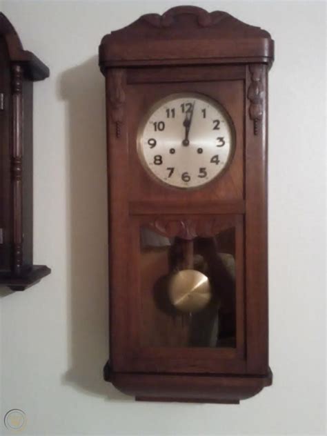 Antique German Wall Clockkarl Lauffer 1889003052