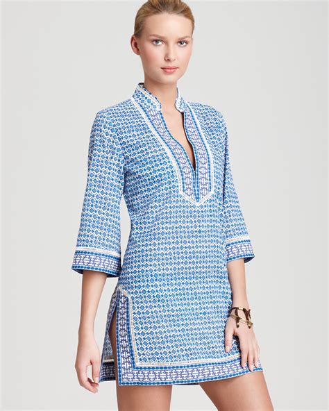 Tory Burch Swimsuit Cover Up Tunic Moray Bloomingdales