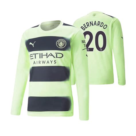 Erling Haaland Manchester City Jersey 2022 23 Third Neon Green Authentic