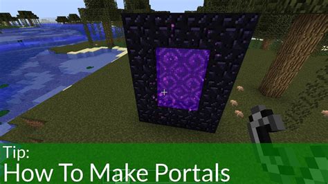 How To Make Portals in Minecraft - YouTube