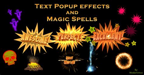 Magic Spells And Popup Effects Vfx Particles Unity Asset Store
