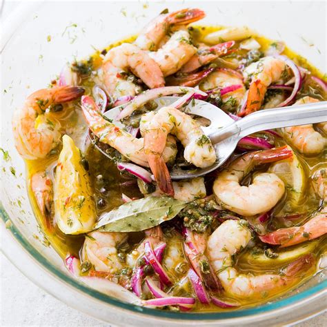 Bright And Crisp Pickled Shrimp Make An Excellent Hors D Oeuvre Or