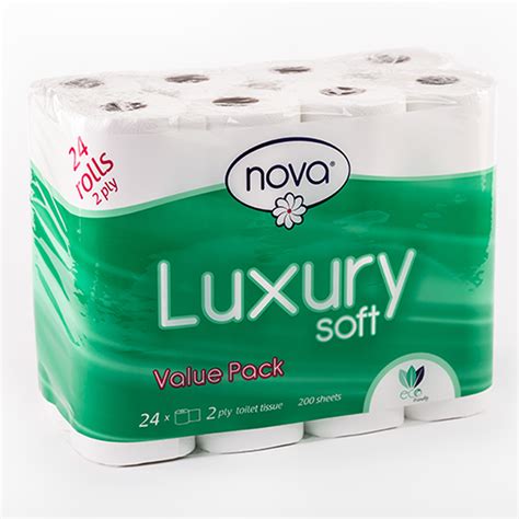 Nova Luxury Soft Toilet Paper 2 Ply 24 Rolls Shop Today Get It