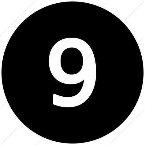 Number 9 Icons No Attribution Png Transparent Background Free Download