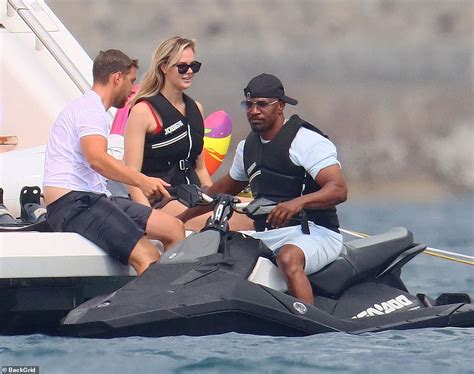 Jamie Foxx Puts On A Loved Up Display With Bikini Clad Mystery Woman On Board Yacht In Cannes