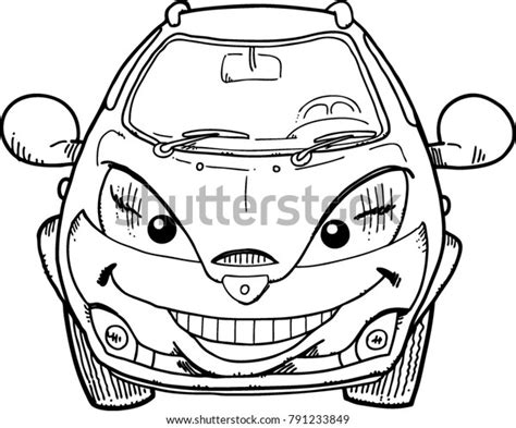 Funny Cartoon Cars Stock Vector Royalty Free 791233849 Shutterstock