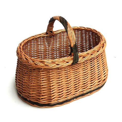 Beautiful wicker baskets without handles, cozy and homely. vintage style wicker basket by prestige wicker ...