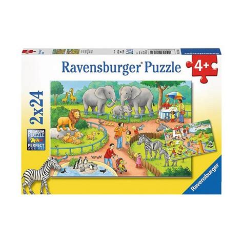Ravensburger Puzzle 2er Set Puzzle Je 24 Teile 26x18 Cm Ein Tag Im