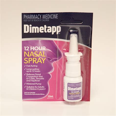 Dimetapp 12hr Nasal Spray 20ml Napier Balmoral Pharmacy