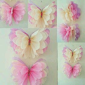 Aprende Como Hacer Estas Hermosas Mariposas Usando Papel De Seda Papel