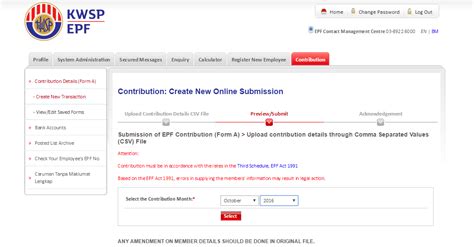 The employee contributes a fixed percentage to the epf scheme. PayrollPanda — How to submit the EPF (CSV) file through I ...
