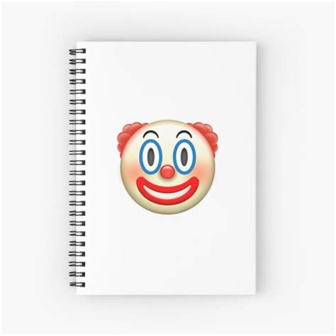 Clown Emoji Spiral Notebook For Sale By Bananabanana Redbubble