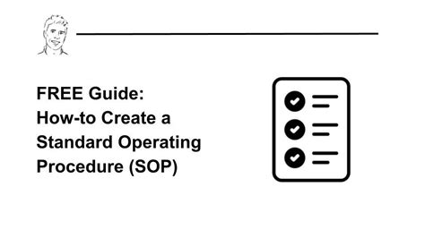 How To Create A Standard Operating Procedure Sop