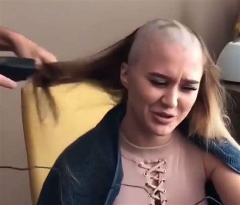 20180907201519 Bald Head Girl Forced Haircut Bald Head Women