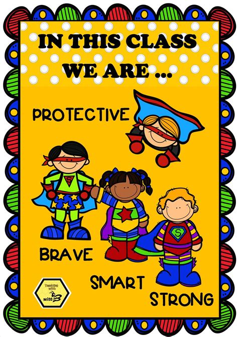 In This Classroom We Are Positive Behaviour Anchor Charts Posters
