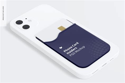 Premium Psd Phone Card Holder Mockup