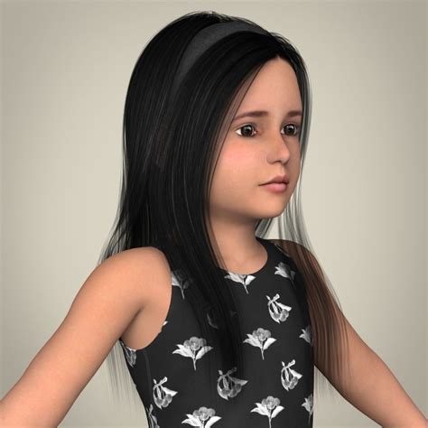 Realistic Little Girl Free 3d Models Gambaran