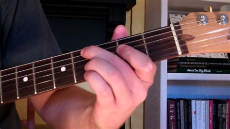 (5th string.) place your 4th finger on the 11th fret of the d string. How To Play the C#m9 Chord On Guitar (C sharp minor ninth ...