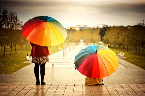Free Download Sun Colors People Path Umbrellas Wallpapers 3840x2560