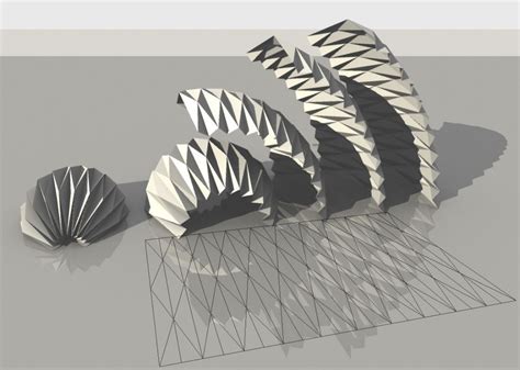 Origami Paramétrico Por Mlabcasalevalenticalvano Folding Architecture
