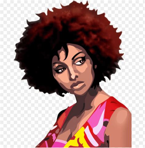 Girl With Afro Cartoon