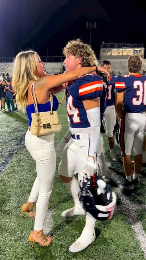 Moms Straddling Hug With Teen Son At Football Game Goes Viral En