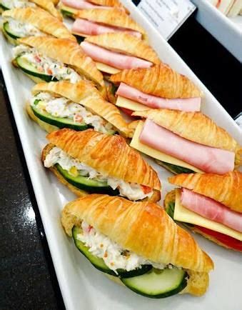 I'm making them for a brunch/baby shower. Image result for croissant sandwich platter | Food ...