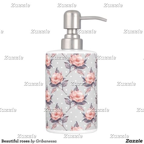 Beautiful Roses Soap Dispenser And Toothbrush Holder Soap Dispenser Rose Soap Soap
