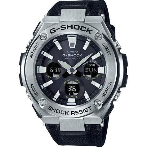 Some models count with bluetooth connected technology and atomic timekeeping. G-Shock GST-W130C-1AER watch - G-Steel Tough Leather