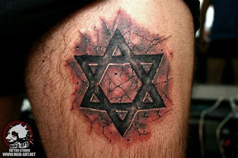 Star Of David Tattoo Estrela De Davi Tatuagem Estrela De Davi