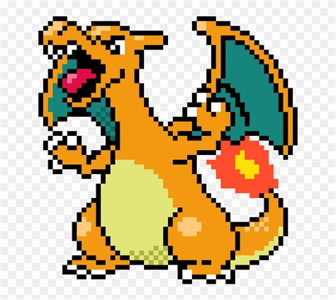 Charizard Gold And Silver Sprite Gen 2 Sprites Pokemon Hd