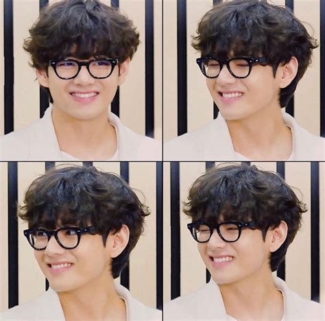 Photos Of Taehyung With Curly Wavy Hair En