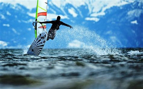Download Wallpapers Windsurfing Extreme Jump Sea Besthqwallpapers