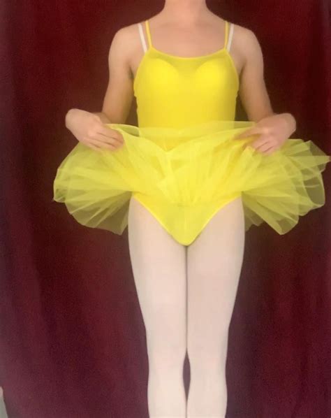 Yellow Dance Leotard Sissy Georgie Show The Front By Camillemaroti On Deviantart