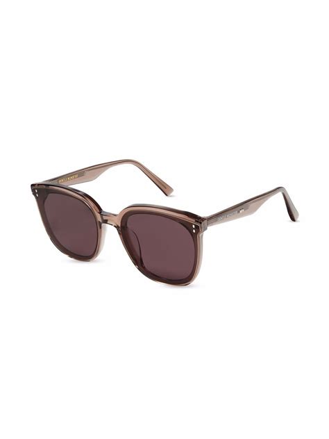 Gentle Monster Rosy Two Tone Round Frame Sunglasses Farfetch