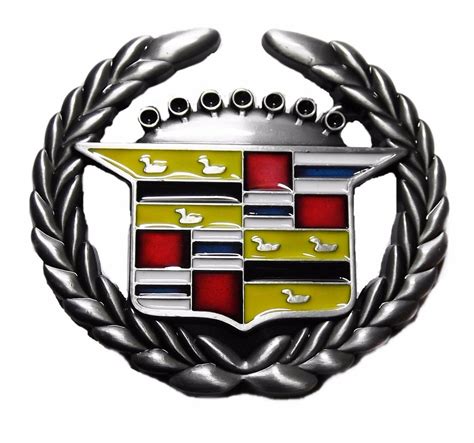 Cadillac Logo Metalenamel Belt Buckle