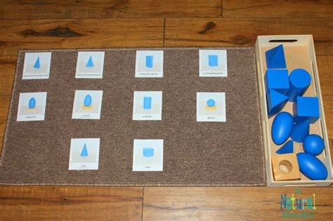 Montessori Sensorial Album Geometric Solids Lessons Printable