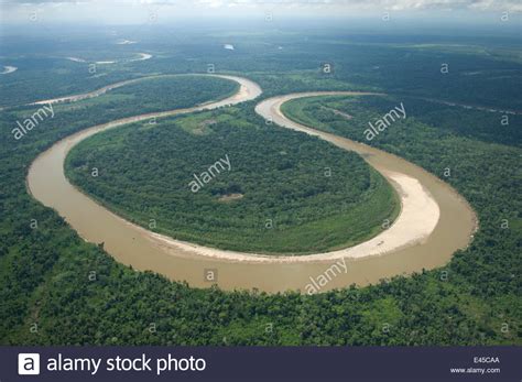 Aerial View Of A Large Meander In The Ichilo River Which