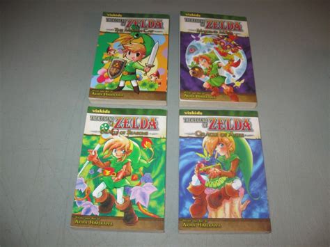 lot of 4 the legend of zelda manga books by akira himekawa ebay