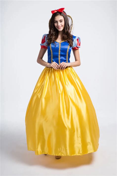 Aliexpress Com Buy S Xxl Adult Snow White Dress Princess Snow White