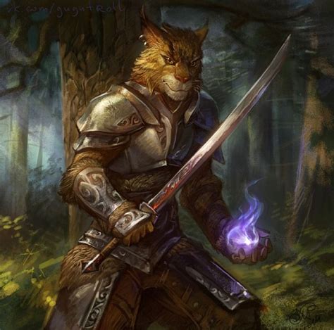 Fallen Fighter — Catfolk Fantasy Warrior Heroic Fantasy Fantasy Races