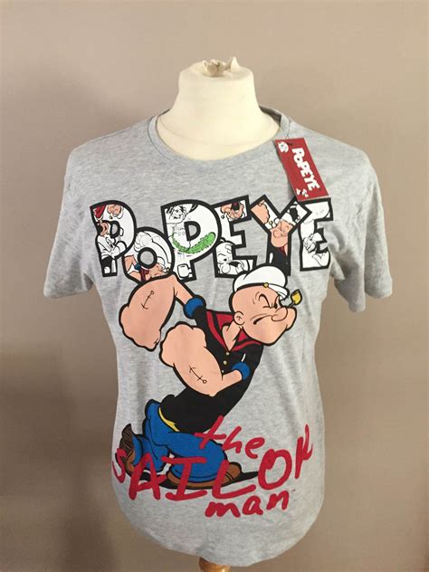 Am Strong To The Finish Popeye The Sailor Man Officially Licensed T Shirt Buy Here Ebay